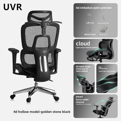 UVR Ergonomic Office Chair Adjustable Mesh Executive Chair with Armrests, Comfortable Swivel Desk Chair, Gaming & Staff Chair for Home Office