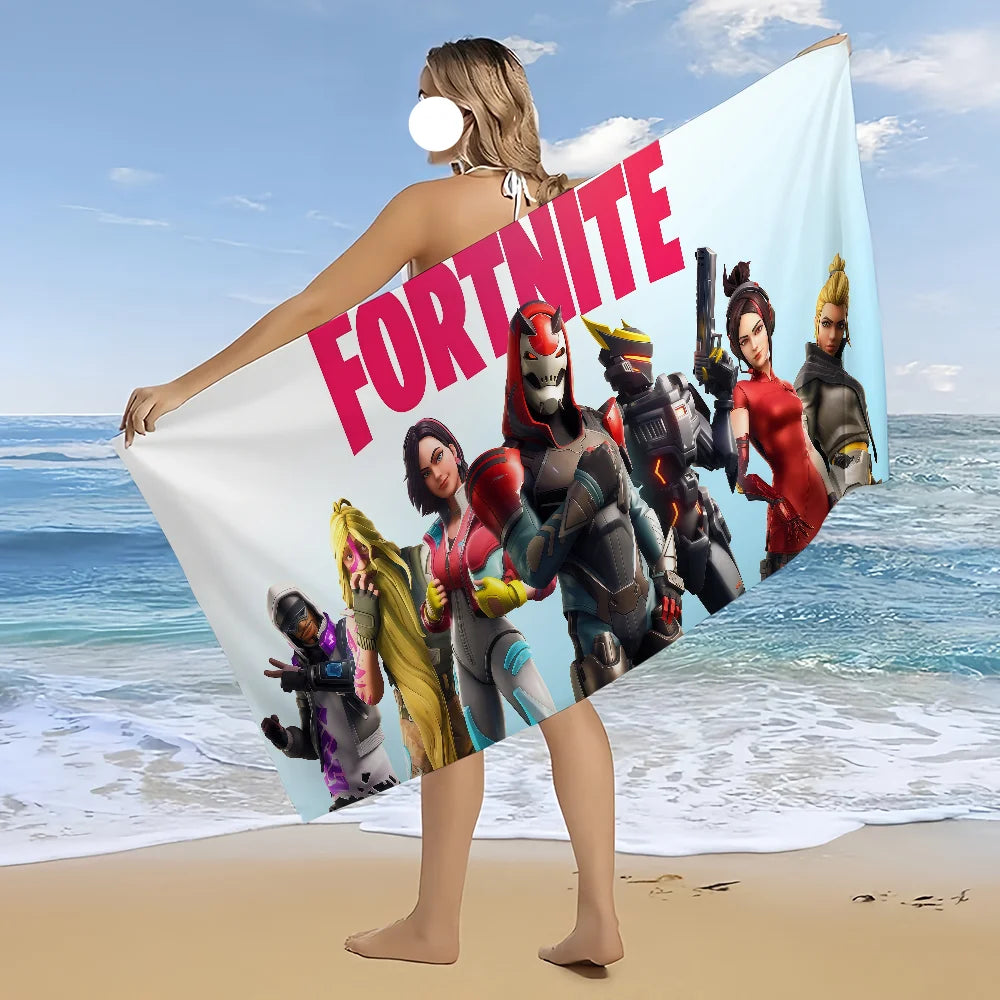 Strandtuch Badetuch schnelltrocknend leicht tragbar F-FORTNITES-ES Sauna Camping Schwimmen Game Pool Reise