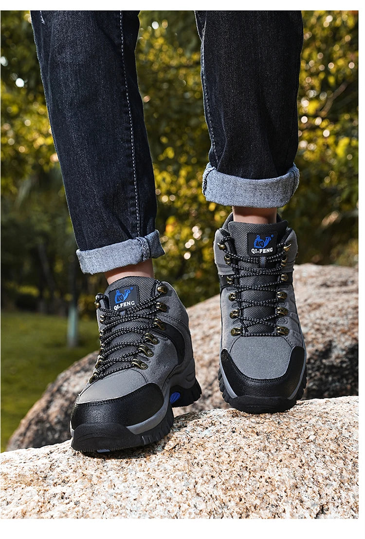 Outdoor-trekkingschoenen herfst/winter heren waterdichte wandelschoenen bergschoenen echt leer bosjacht tactische schoenen