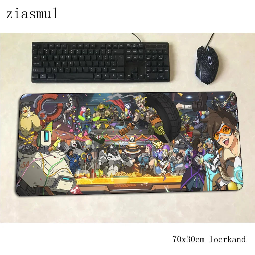 Overwatch mouse pad gamer Gorgeous 70x30cm gaming mousepad PC notebook desk mat mouse pad games Aesthetic gamer mats gamepad