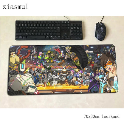 Overwatch mouse pad gamer Gorgeous 70x30cm gaming mousepad PC notebook desk mat mouse pad games Aesthetic gamer mats gamepad