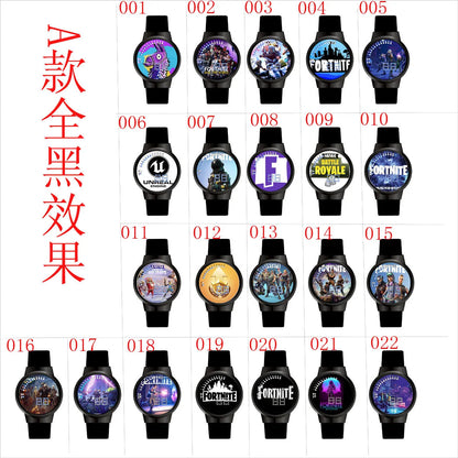 Fortnite Watch Cute Fashion Cartoon Personalized Kawaii Touch Night Light LED Student Electronic Watch Gift for Friends