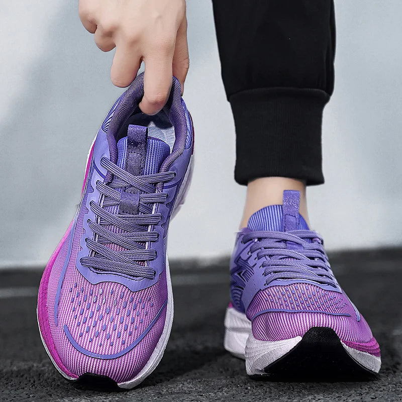 Unisex Sports Shoes Carbon Plate Walking Running Sneakers Shock-Absorbing Marathon Racing Athletics Training for Men & Women
