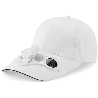 Novelty Fan Cooling Baseball Hat Solar Outdoor Sport Cap Summer Camping Hiking Travel Hat For Women Men