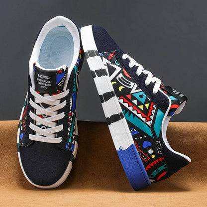 YRZL skateboard shoes for men, canvas sneakers, casual breathable walking shoes, lightweight flat shoes, street trend sport shoe