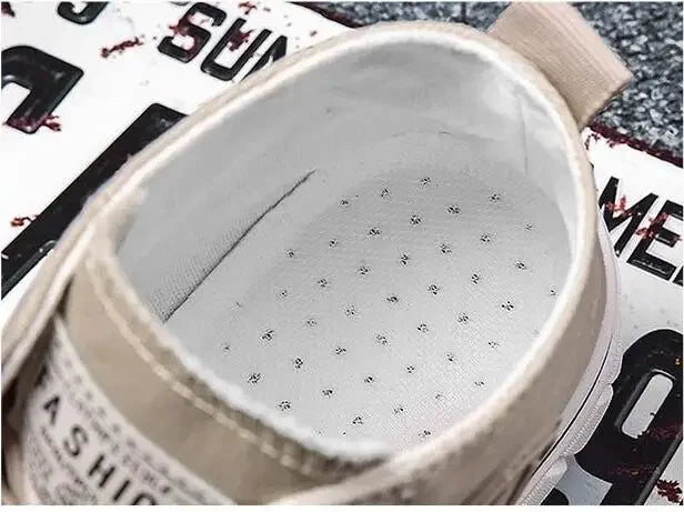 Pantofi din pânză pentru bărbați, pantofi sport casual înalți, respirabili, gri, pentru skateboarding, vulcanizați, adidași confortabili, nou