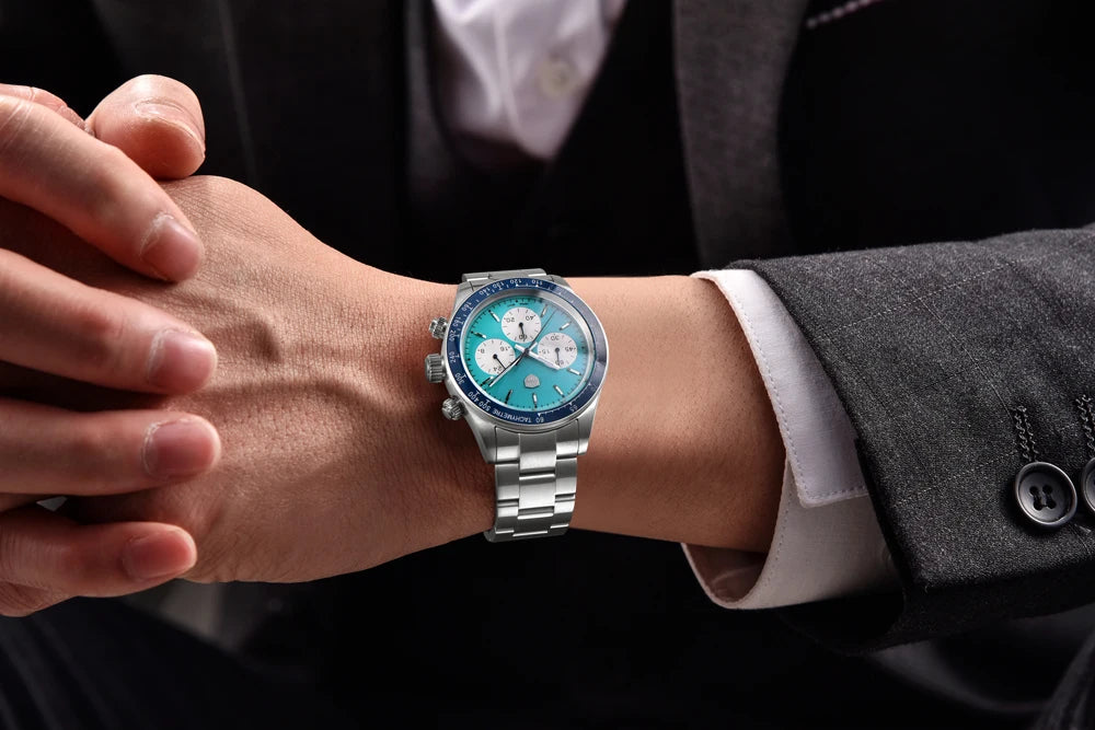 RollsTimi 2025 New Men's Watches Top Luxury Man Quartz Wristwatches Chronograph AR Sapphire Mirror Waterproof Sports Clock Gift