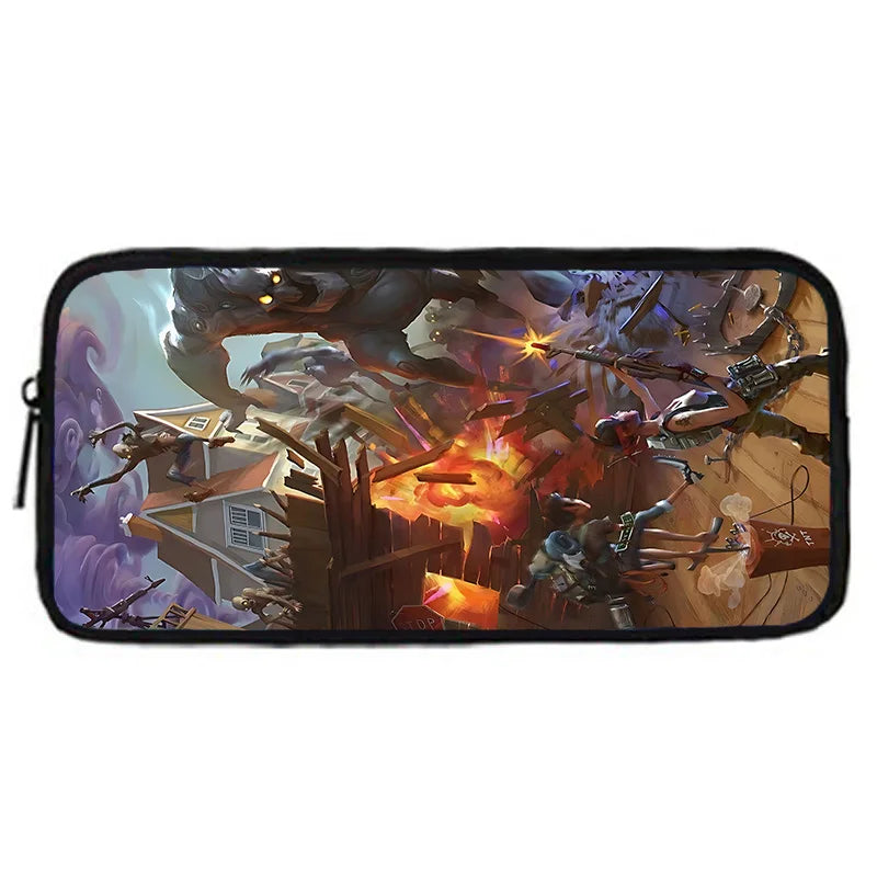 Hot Game Shooting Fortnite Child School Backpack with Shoulder Bag and Pencil Bags, School Bags for Boys and Girls, Best Gift