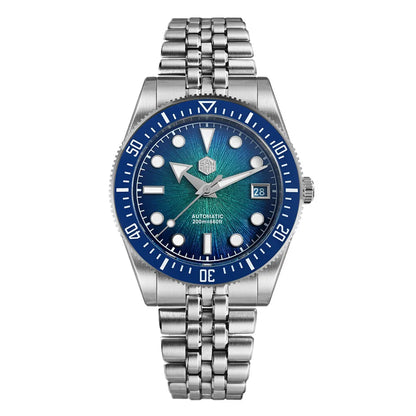 San Martin 37.5mm 40mm Men Diver Watch Miyota 9015 Enamel Dial Luxury Automatic Mechanical Wristwatch Waterproof 200m SN0148