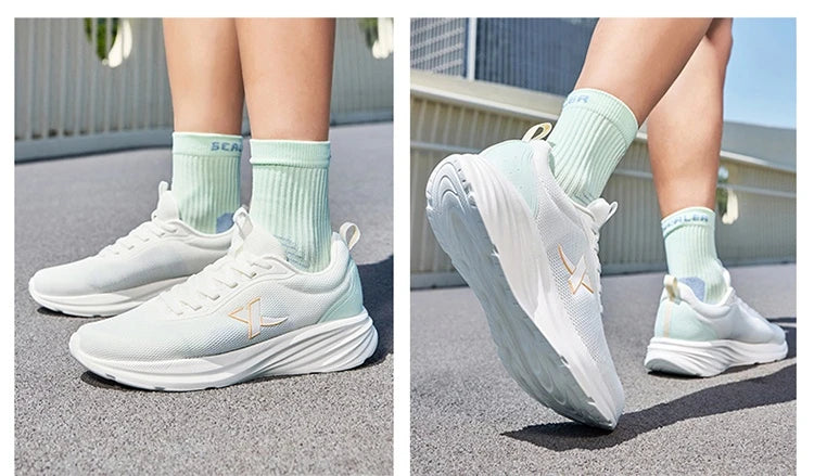 Xtep Women's Running Shoes 2025 Summer New Durable Lightweight Casual Shock-Absorbing Breathable Mesh Sneakers 875418110054