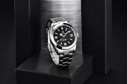 BENYAR 2025 New Men's Automatic Mechanical Watch Business Sports Luxury Men's Watches 50M Waterproof Clock Relogios Masculino