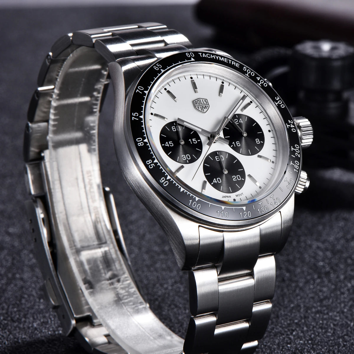 Rolls Timi Panda muški satovi – kvarcni kronograf, luksuzni model, safirno staklo s antirefleksivnim premazom, vodootporan, sportski stil