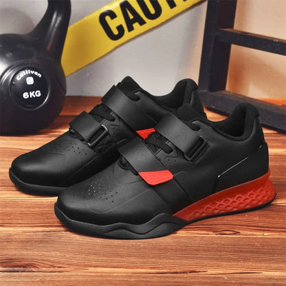 Weightlifting shoes, professional men and women powerlifting squat training shoes, hard sole gym shoes with stable heel, non-slip design