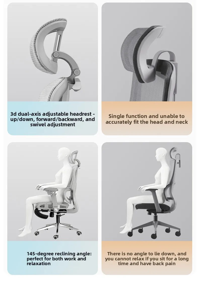 Portable Minimalist Ergonomic Chair 10D Armrest Computer Chair Office Chair Study Chair Gaming Chair Gravity Sturdy and Durable
