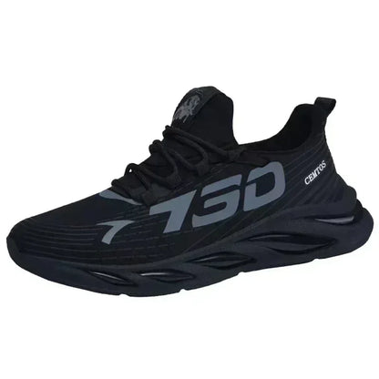 New Summer Men's Breathable Mesh Running Shoes Lightweight Trendy Sports Sneakers for Daily Workout and Outdoor Walking
