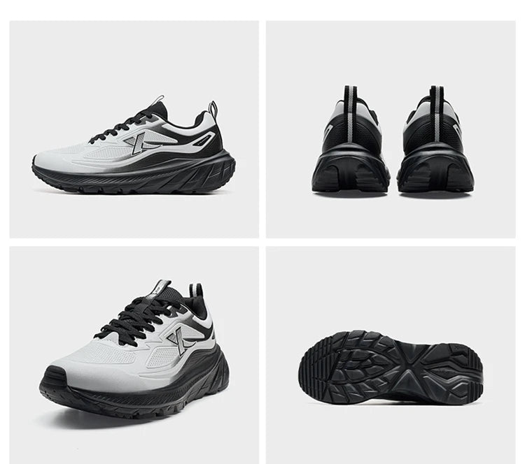 Xtep Men's Running Shoes Lightweight Breathable Shock Absorption Wear-Resistant Durable Cushioned Sneakers 875419110002