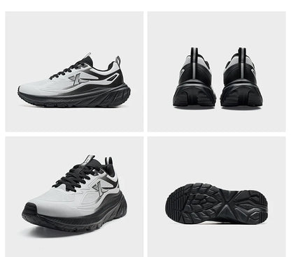 Xtep Men's Running Shoes Lightweight Breathable Shock Absorption Wear-Resistant Durable Cushioned Sneakers 875419110002