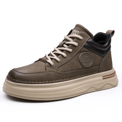 Pantofi Oxford casual pentru bărbați, din piele, cu talpă groasă, la modă, pentru exterior, fără toc, de calitate superioară, pantofi Oxford realizați manual, pentru plimbare