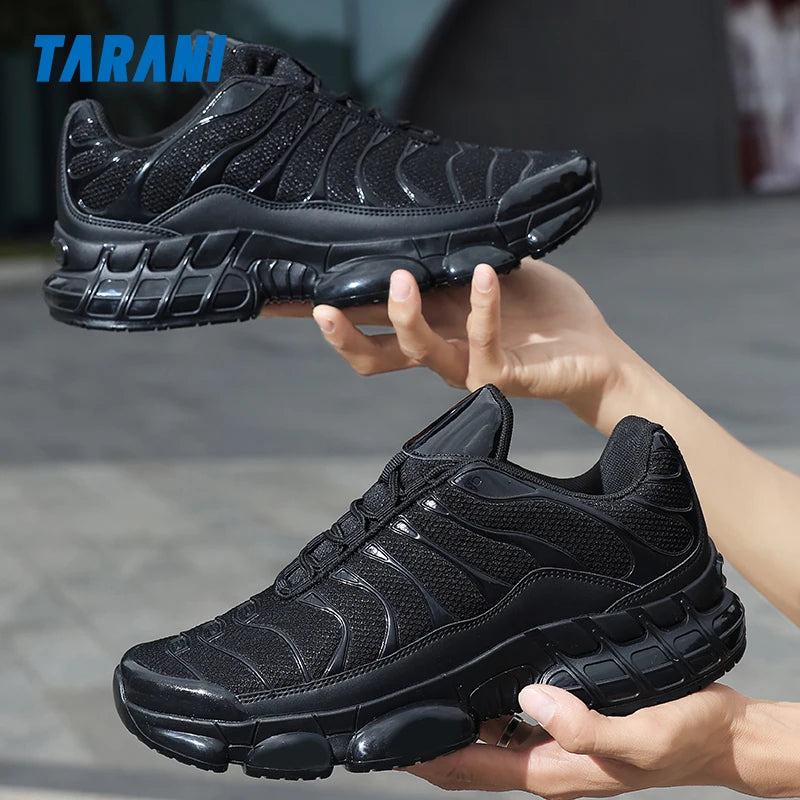 Men's Cushion Sports Shoes Lightweight Breathable Running Shoes Gym Workout Training Walking Comfortable Shock Absorption