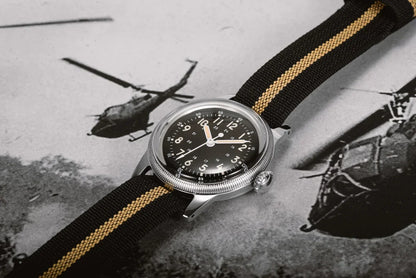 RDUNAE RA05 Vintage Military Watch 2035 Movement Quartz K1 Mineral Glass Crystal Stainless Steel Luminous Waterproof Men's Watches