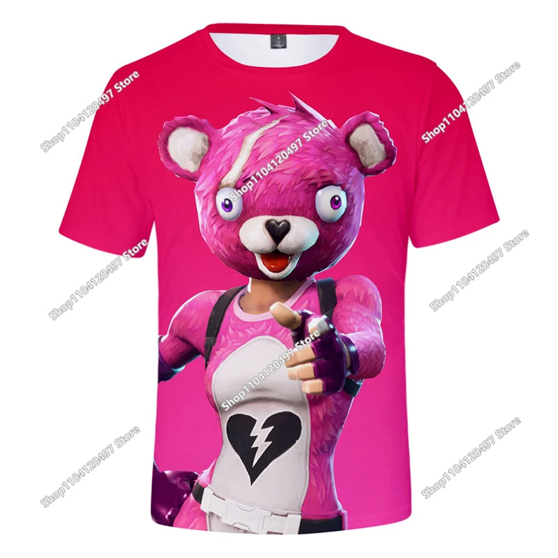 Fortnite Boys Clothes T Shirt Victory Hero Child Kids T-shirt Battle Royale 3d Girls Short Sleeve Tees Tshirt