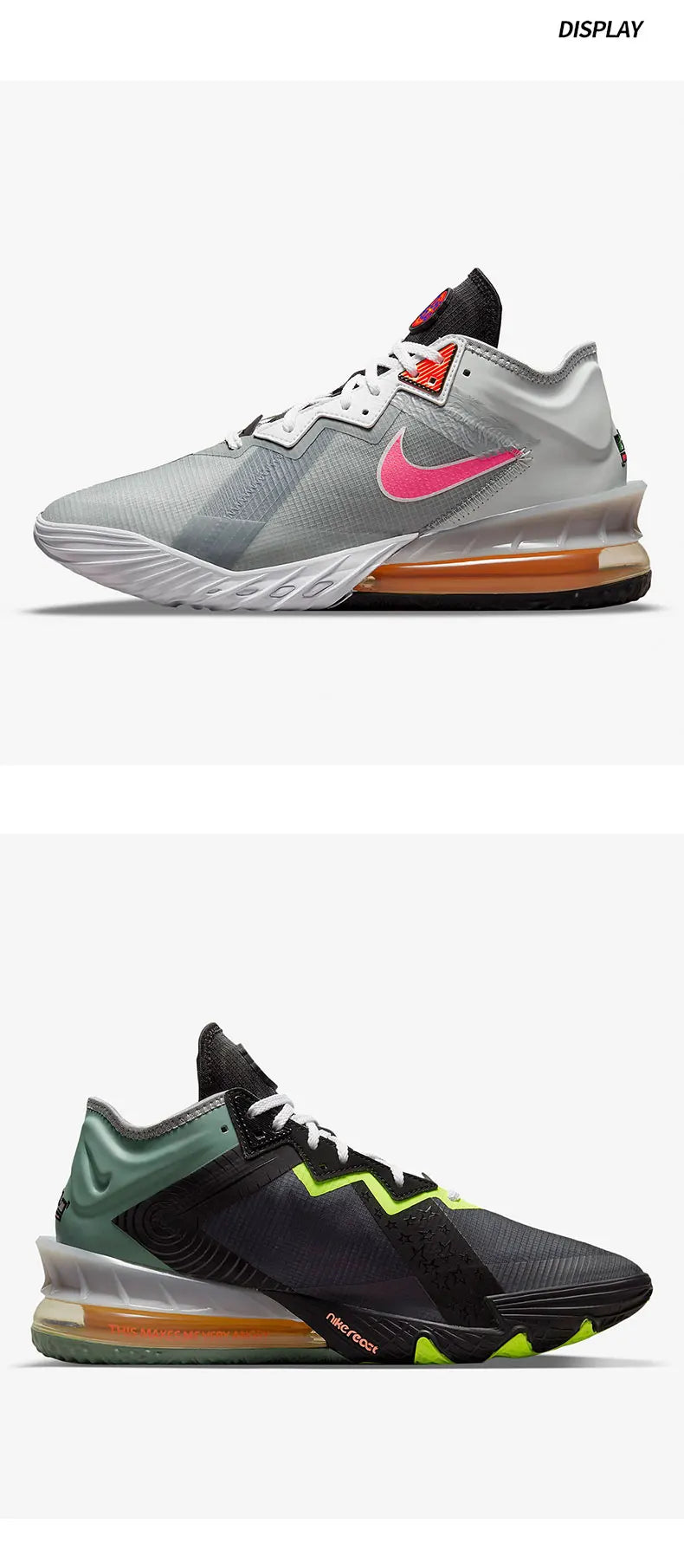 Nike genuine LEBRON XVIII James 18th generation men's and women's air cushioned basketball shoes CV7564-005