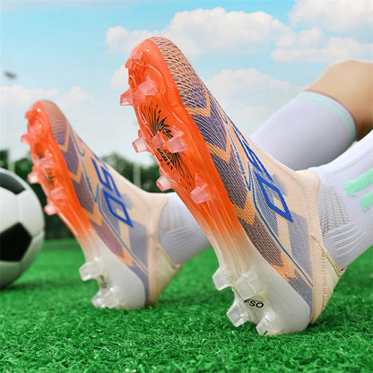New Men Football Boots Non-Slip High-quality Soccer Shoes Grass Cleats High-top Futsal Sneakers Match Indoor Hot-selling Outdoor