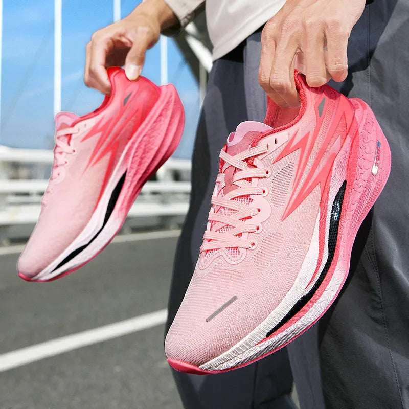 Men's Sports Running Shoes, Casual Marathon, Lightweight, Comfortable Women's Athletic Non-Slip Walking Sneakers, Outdoor Couple Shoes