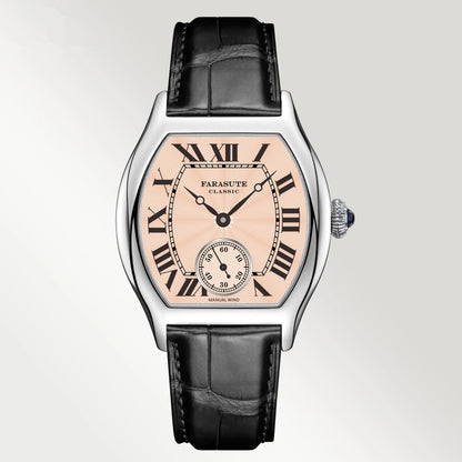 FARASUTE New Classic Hangzhou Customized Movement Manual Mechanical Watch Men's Sapphire Crystal Small Second 50m Waterproof Watch