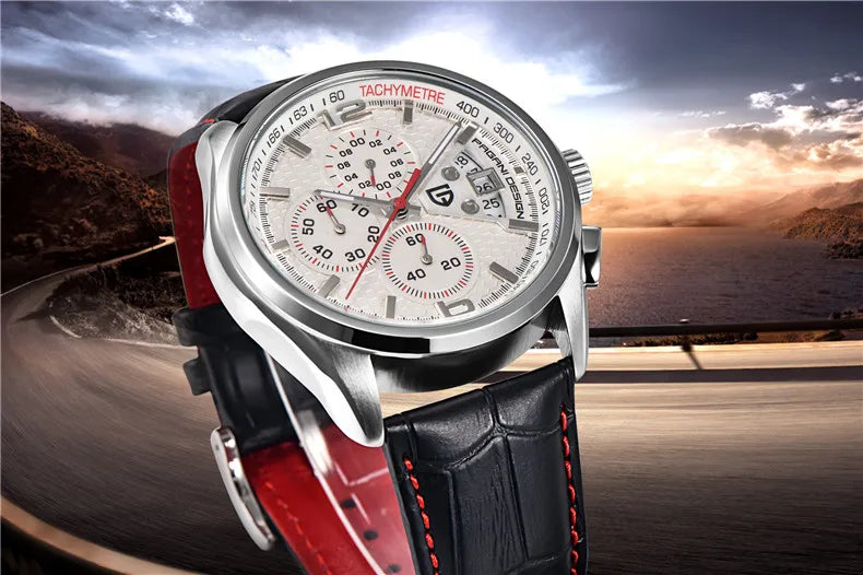 PAGANI DESIGN Chronograph-Stoppuhr für Herren, Quarz, Multifunktion, Militär-Pilotenstil, Relógios Masculino, Reloj Hombre, Montre Homme