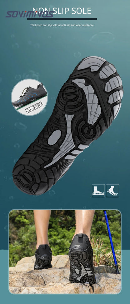 Men's Trail Running Shoes, Lightweight Athletic Zero Drop Barefoot Shoes Non Slip Outdoor Walking Minimalist Shoes for Women