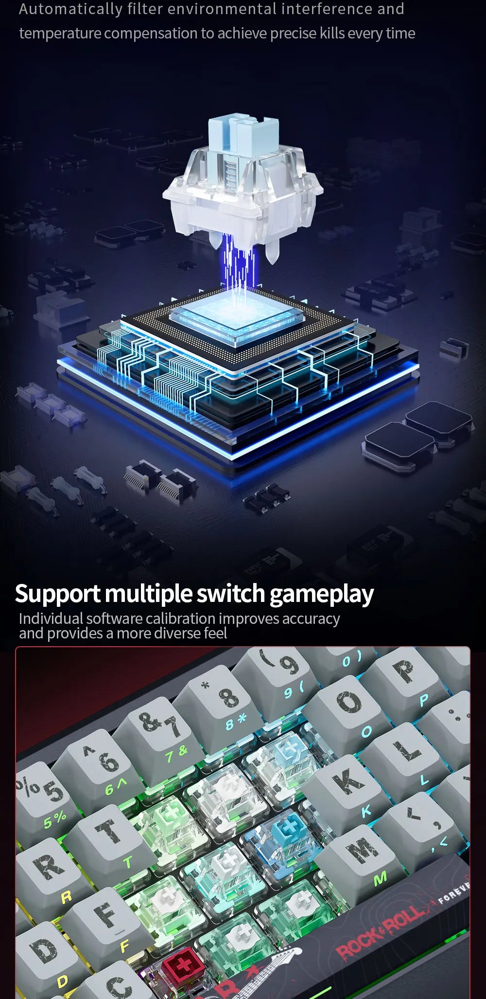 SKYLOONG GK61/GK68 HE Magnetische Tastatur Aluminiumgehäuse 8000hz RT0.01mm Rapid Trigger PBT-Tastenkappen RGB-Hintergrundbeleuchtung kabelgebundene Gaming-Tastatur