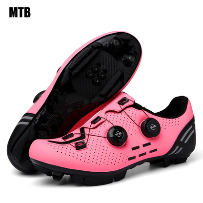 Men’s Professional MTB and SPD Cycling Shoes Mountain Racing Shoes Women’s Mountain Racing SPD Road Cycling Shoes
