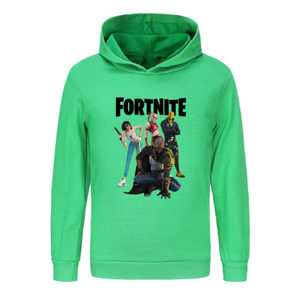 Otroški pulover s kapuco Fortnite, oblačila za deklice s princeskami, modna oblačila za dojenčke dečke, pomladno-jesenska otroška majica, otroški zgornji deli 4403