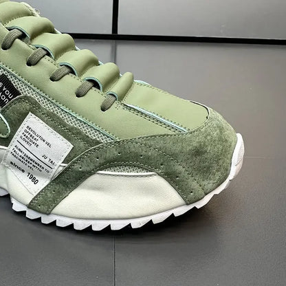 Luksus sneakers til mænd, sportssko, mokkasiner, chunky sneakers til mænd, afslappede sneakers, komfortable, åndbare, trendy designede sko med personlighed