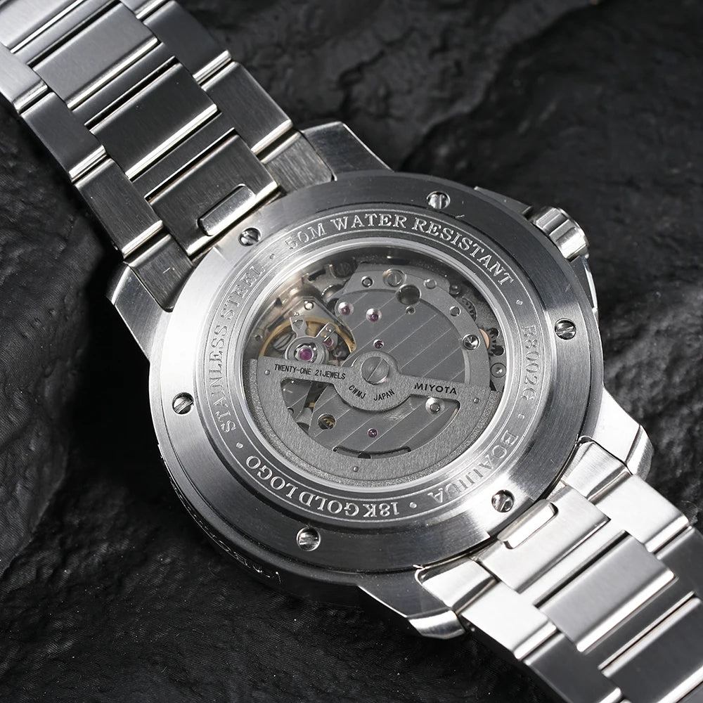 BORIAGE(BOAIJIUA) Automatic Mechanical Watch Creative Starry Sky Watch Water Resistant  Mechanical Watches Birthday Gift for Men