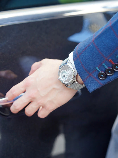 FARASUTE New Casual Fully Automatic Mechanical Men Watch Luxury Sapphire Stainless Steel Wristwatch 5Bar Waterproof Reloj Hombre