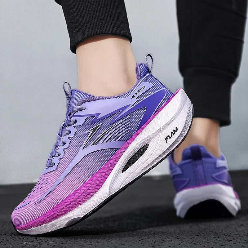 Unisex Sports Shoes Carbon Plate Walking Running Sneakers Shock-Absorbing Marathon Racing Athletics Training for Men & Women