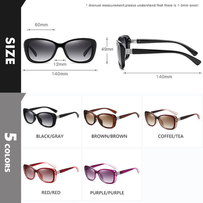 New Luxury Brand Diamond Gradient lens Sunglasses Women Polarized Glasses Driving Anti-glare Sun Glasses oculos de sol feminino