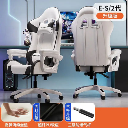 Ergonomic Gaming Chair Racing Style Computer Chair with Adjustable Armrests, Reclining Office Chair, E-Sports Chair for Home & Office