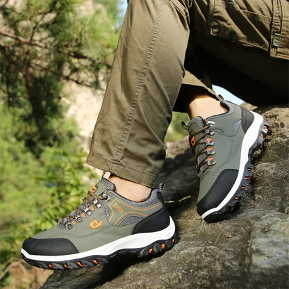 Bottines décontractées pour hommes, confortables, idéales pour les activités de plein air, avec semelle plateforme, légères, parfaites pour les randonnées et les voyages, pointure 48.