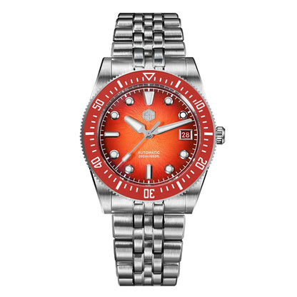 San Martin 37.5mm 40mm Men Diver Watch Miyota 9015 Enamel Dial Luxury Automatic Mechanical Wristwatch Waterproof 200m SN0148