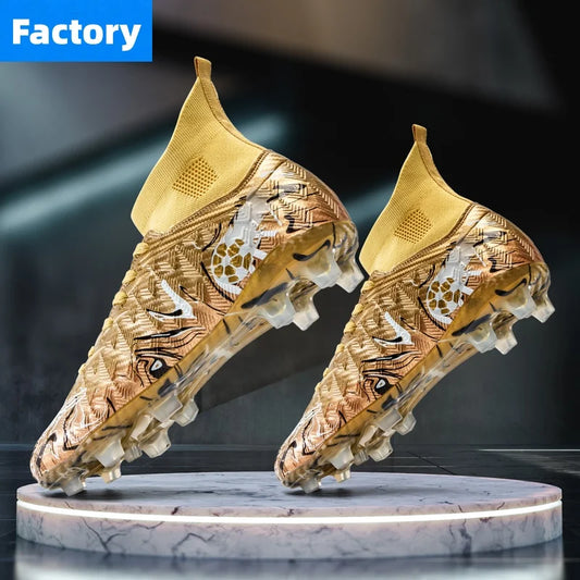 Men Professional Football Shoes Society Cleats Soccer Shoes Original Indoor Football Field Boots Grass Training TF/FG Sneakers
