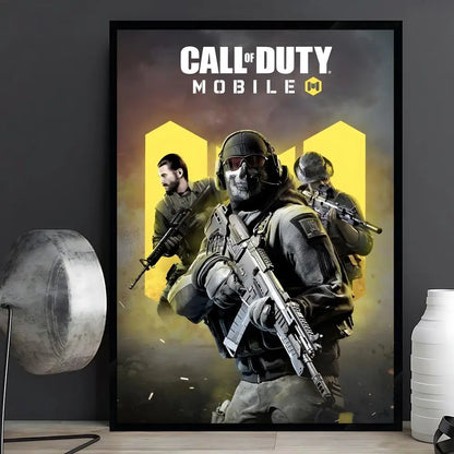 game Call of Duty Poster Posters Anime Room Decor Decoration Movie Backpack Wall Interior Music Wall Art