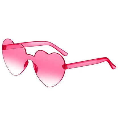 Rimless Y2K Sunglasses Women Men Punk Goggle Trendy Shield Sun Glasses UV400 3D Five Star Rhinestones Eyewear 2024
