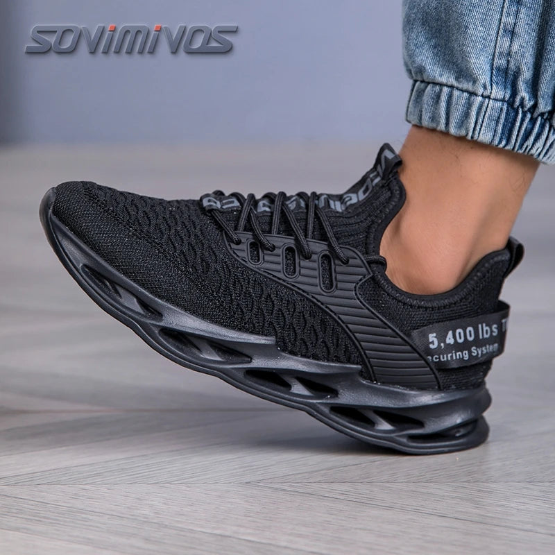 Men's Walking Shoes - Slip-On Tennis Running Shoes Memory Foam Lightweight Work Sneakers for Indoor Outdoor Gym
