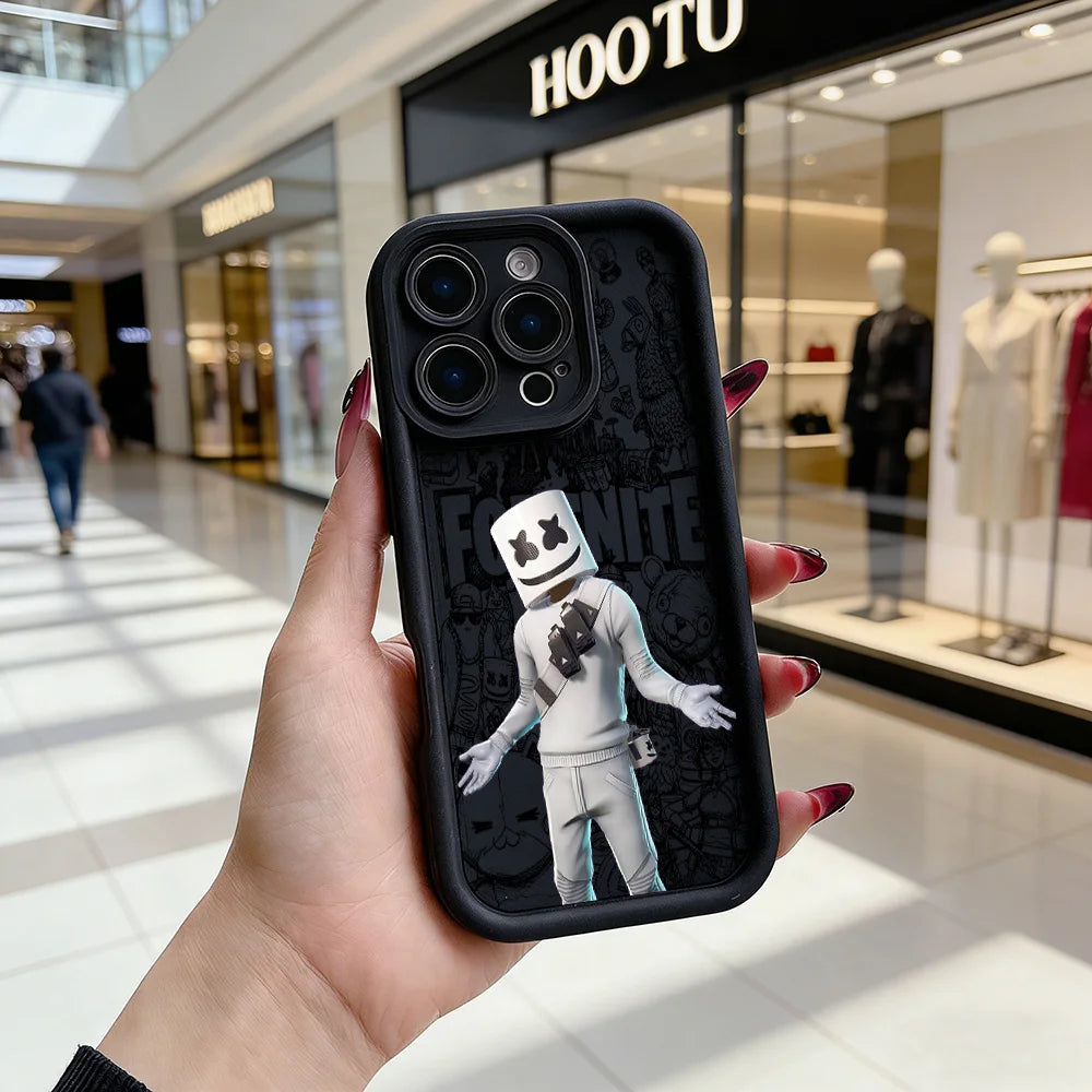 Game Fortnite Phone Case for iPhone 17e 17 16e 16 15 14 13 12 11 Air Pro Max Mini XR XS X 7 8 6 6s Plus Soft TPU Back Cover