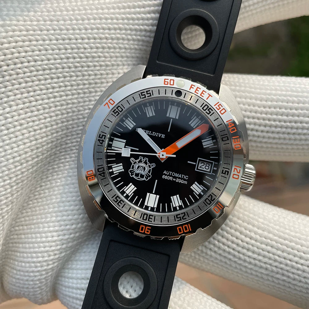 Top Brand Diver Watch Men SUB300T Automatic Mechanical Sapphire Glass Luminous Date 200m Turn Bracelet Seestern Wristwatch Retro