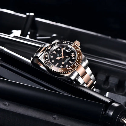 PAGANI DESIGN V3 New 40MM NH34 Original Design GMT Men Mechanical Watch AR Ceramic Bezel Sapphire Automatic Sports Watch for Men