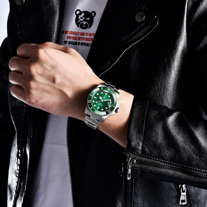 PAGANI DESIGN Men Automatic Mechanical Watch PD1661 8215 Dive Stainless Steel Waterproof Clock Sapphire Reloj Hombre